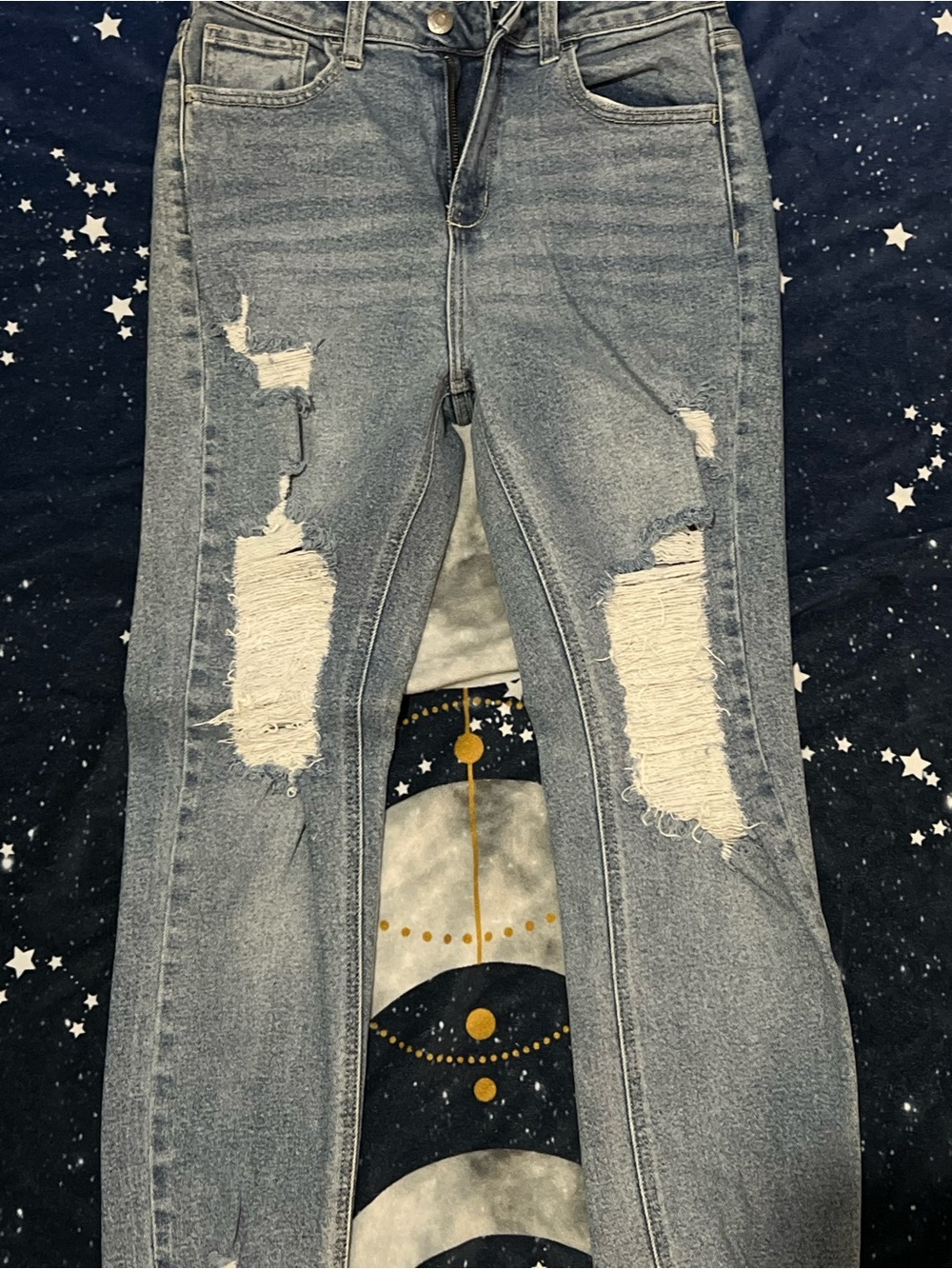 Cello Light Blue Distressed Skinny Jeans